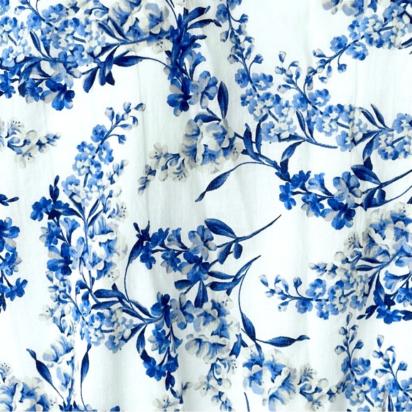 Taylor Tiered Dress 100% Cotton A-Line Side Pockets Fitted Waist V-Neck Lined - Picture 7 of 14